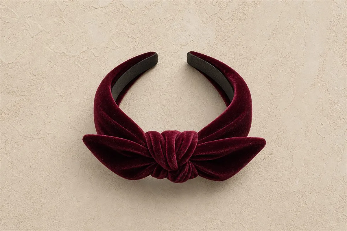 Bandeau Cheveux Noué Velours N°11