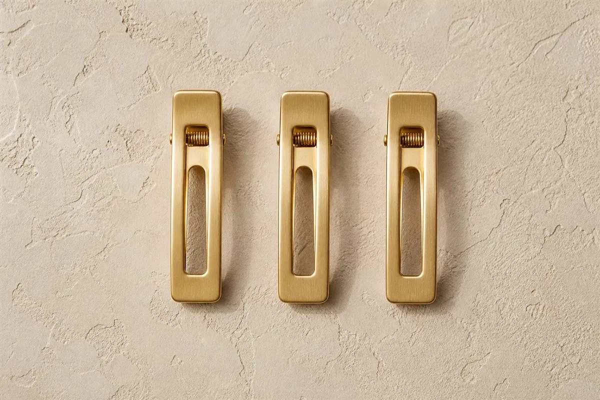 Édition Trio de Mini Barrettes Dorées N°22