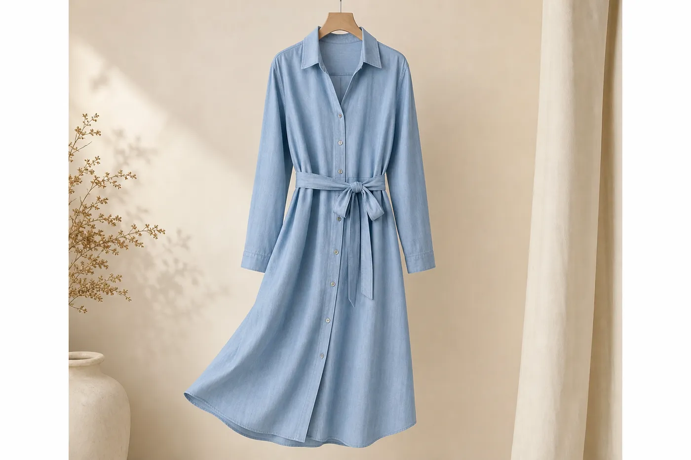 Robe Chemise en Coton Édition Limitée