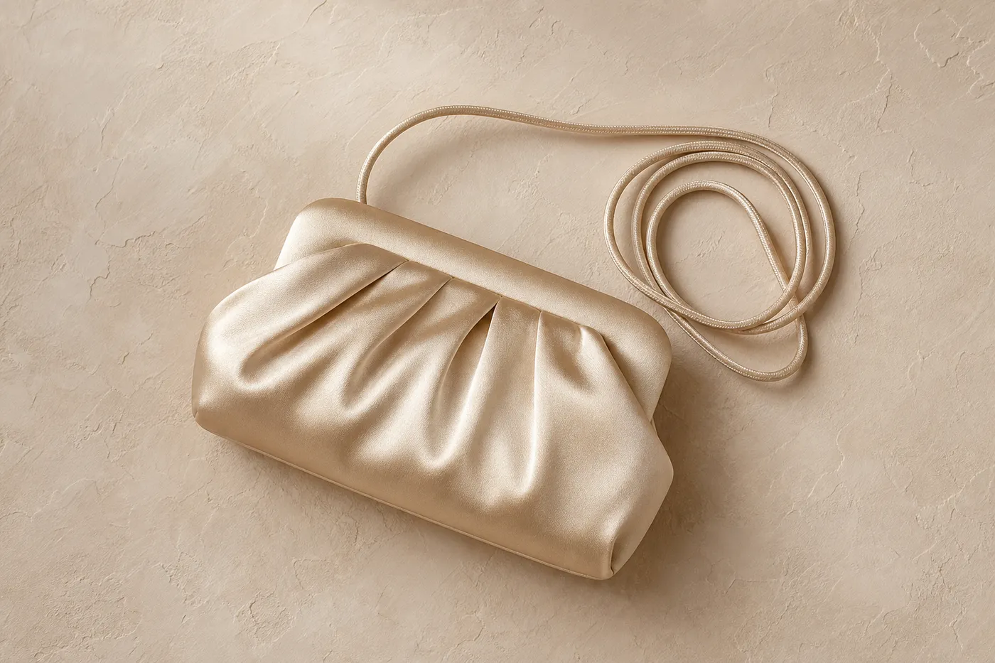 Sac Pochette Cordon Satin